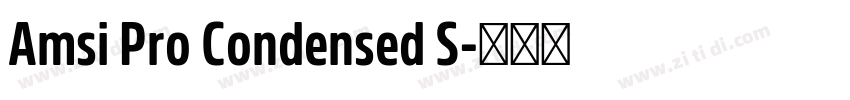 Amsi Pro Condensed S字体转换